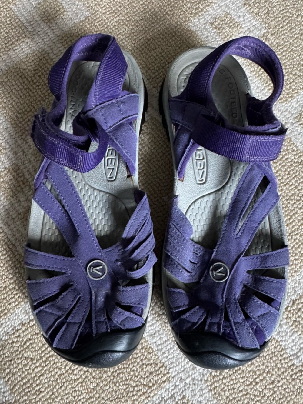 KEEN Rose Sport Sandals Waterproof Comfort Hiking Shoes Outdoor Trail Purple 6 - Picture 10 of 12